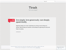 Tablet Screenshot of mytirzah.wordpress.com