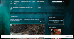 Desktop Screenshot of intermitenciasdaescrita.wordpress.com