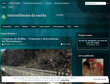 Tablet Screenshot of intermitenciasdaescrita.wordpress.com