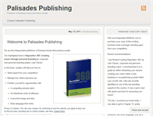 Tablet Screenshot of palisadespublishing.wordpress.com