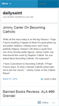 Mobile Screenshot of dailysaint.wordpress.com