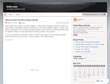 Tablet Screenshot of dailysaint.wordpress.com