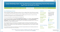 Desktop Screenshot of lawmarketingassociation.wordpress.com