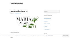 Desktop Screenshot of mariaenblog.wordpress.com