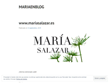 Tablet Screenshot of mariaenblog.wordpress.com