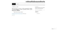 Desktop Screenshot of colombiahumanitaria.wordpress.com