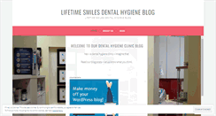 Desktop Screenshot of lifetimesmilesdentalhygiene.wordpress.com