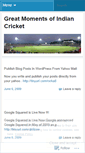 Mobile Screenshot of indiaincricket.wordpress.com