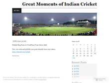 Tablet Screenshot of indiaincricket.wordpress.com