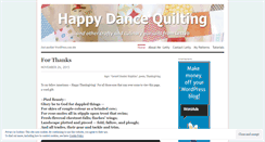 Desktop Screenshot of happydancequilting.wordpress.com