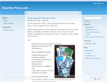 Tablet Screenshot of exprimeparis.wordpress.com