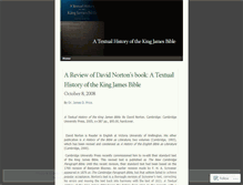 Tablet Screenshot of kingjamesbible.wordpress.com