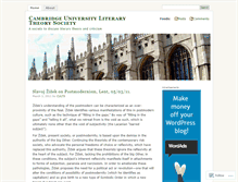 Tablet Screenshot of cambridgeuniversityliterarytheorysociety.wordpress.com