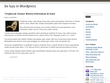 Tablet Screenshot of lazymankz.wordpress.com