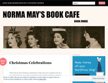 Tablet Screenshot of normamaybookcafe.wordpress.com