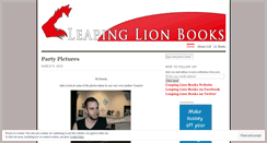 Desktop Screenshot of leapinglionbooks.wordpress.com