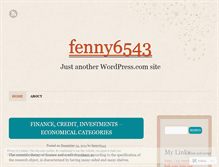 Tablet Screenshot of fenny6543.wordpress.com
