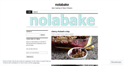 Desktop Screenshot of nolabake.wordpress.com