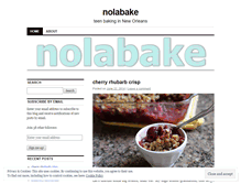 Tablet Screenshot of nolabake.wordpress.com