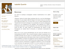 Tablet Screenshot of isabellequentin.wordpress.com