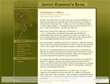 Tablet Screenshot of jennyhaddon.wordpress.com