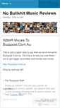 Mobile Screenshot of nobullshitmusicreviews.wordpress.com