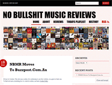 Tablet Screenshot of nobullshitmusicreviews.wordpress.com