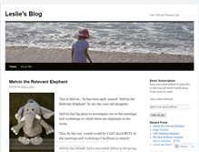 Tablet Screenshot of leslieapeters.wordpress.com