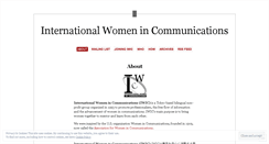 Desktop Screenshot of iwic.wordpress.com