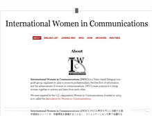 Tablet Screenshot of iwic.wordpress.com