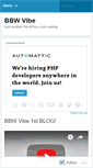 Mobile Screenshot of bbwvibe.wordpress.com
