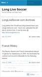 Mobile Screenshot of longlivesoccer.wordpress.com