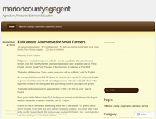 Tablet Screenshot of marioncountyagagent.wordpress.com