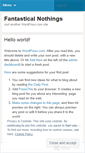 Mobile Screenshot of fantasticalwords.wordpress.com