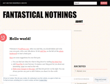 Tablet Screenshot of fantasticalwords.wordpress.com