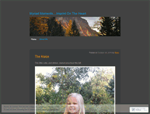 Tablet Screenshot of myriadmoments.wordpress.com