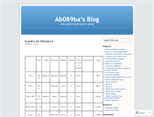 Tablet Screenshot of ab089ba.wordpress.com