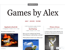 Tablet Screenshot of gamesbyalex.wordpress.com