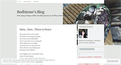 Desktop Screenshot of bodhirose.wordpress.com