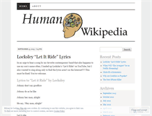 Tablet Screenshot of humanwikipedia.wordpress.com