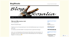 Desktop Screenshot of blog2rosalia.wordpress.com