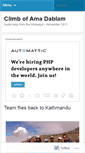 Mobile Screenshot of amadablamclimb.wordpress.com
