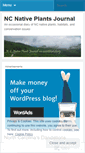 Mobile Screenshot of ncnativeplants.wordpress.com