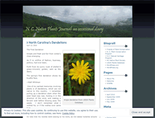 Tablet Screenshot of ncnativeplants.wordpress.com