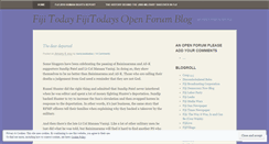 Desktop Screenshot of fijitoday.wordpress.com