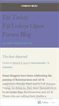 Mobile Screenshot of fijitoday.wordpress.com