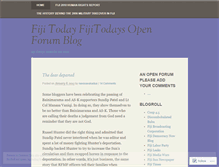 Tablet Screenshot of fijitoday.wordpress.com