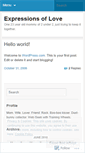 Mobile Screenshot of expressionsoflove.wordpress.com