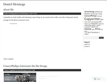 Tablet Screenshot of dmennega.wordpress.com