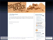 Tablet Screenshot of brownsugarpages.wordpress.com